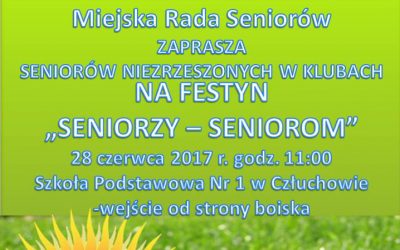 SENIORZY SENIOROM – ZAPROSZENIE DO CZŁUCHOWA