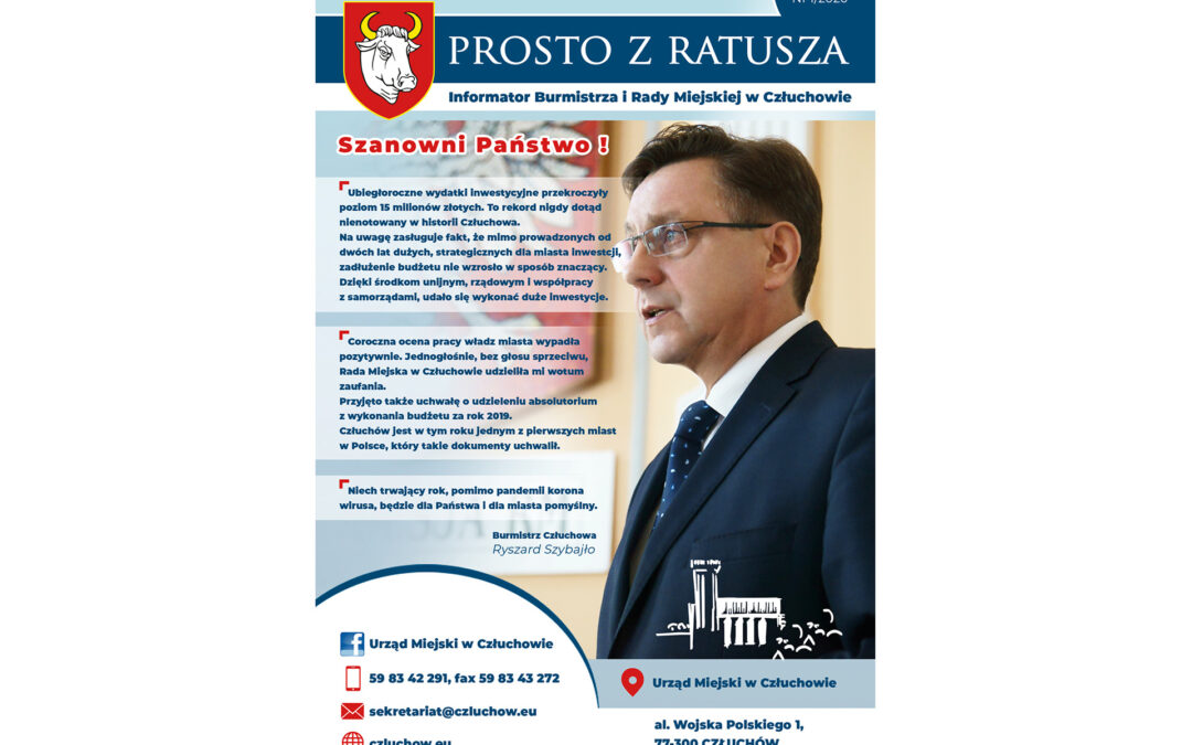 PROSTO Z RATUSZA – Miasto Człuchów – czerwiec 2020