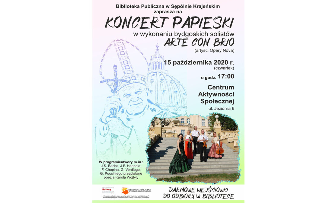 KONCERT PAPIESKI – ZAPROSZENIE