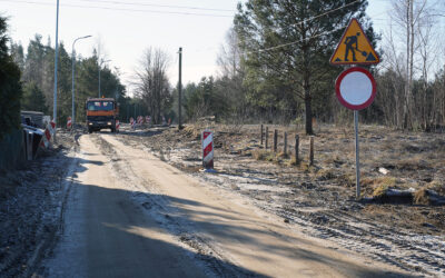 PRACE DROGOWE NA ULICY DŁUGIEJ W MĘCIKALE