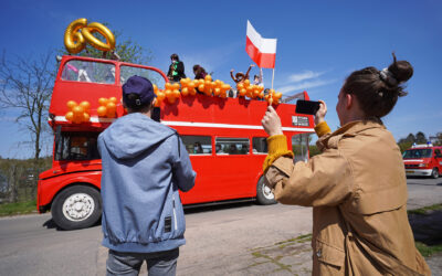 LONDYŃSKI AUTOBUS NA ULICACH SĘPÓLNA KRAJEŃSKIEGO [GALERIA]