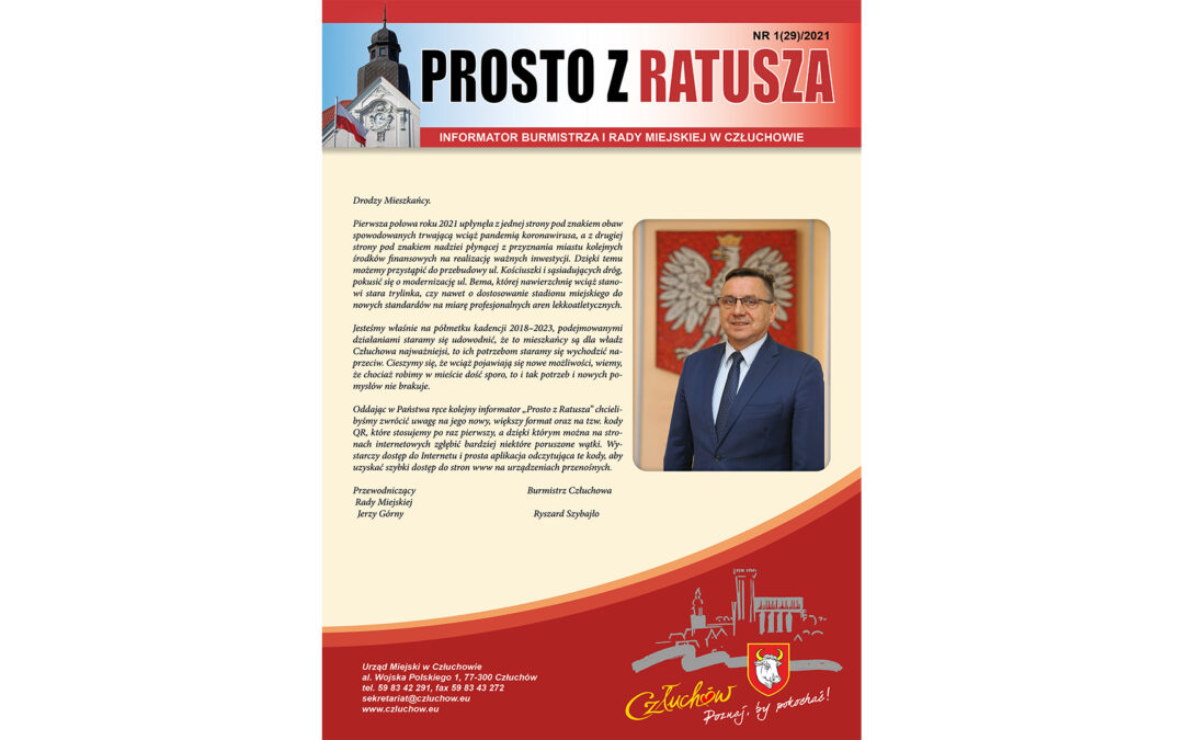 PROSTO Z RATUSZA – Miasto Człuchów – czerwiec 2021