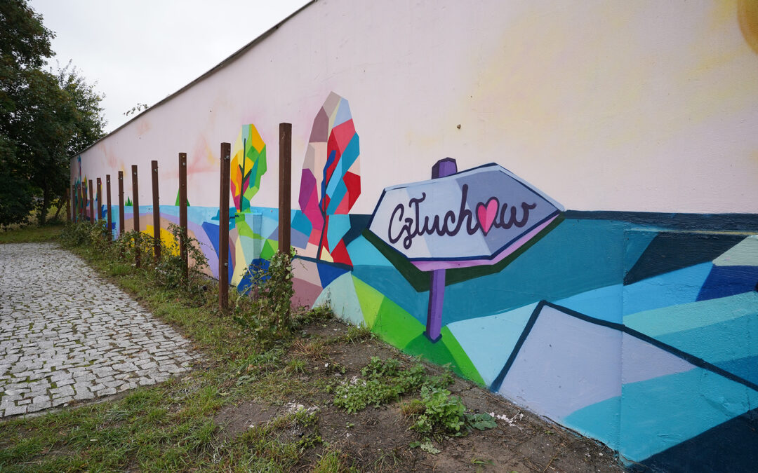 KOLEJNY MURAL POWSTAŁ W CZŁUCHOWIE