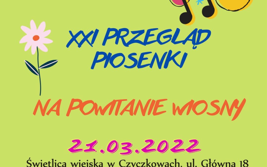 „NA POWITANIE WIOSNY” – KONKURS WOKALNY