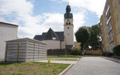 NOWE WIATY ŚMIETNIKOWE W CENTRUM CZŁUCHOWA