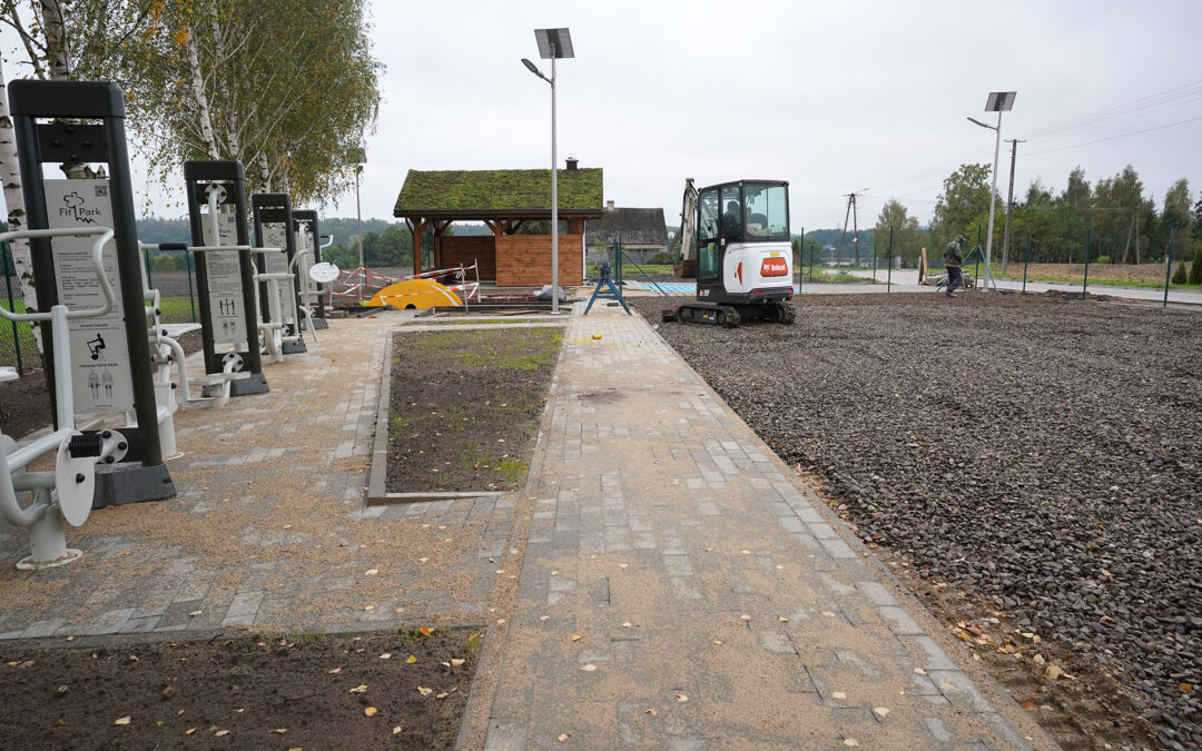 PLAC REKREACYJNY W DZIECHOWIE JUŻ NIEBAWEM BĘDZIE GOTOWY