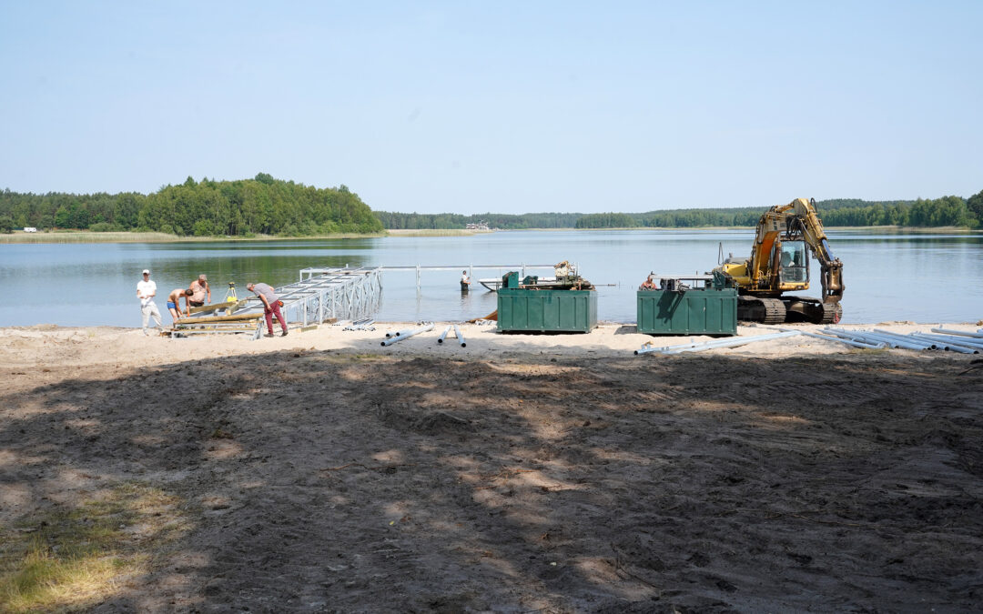 JUŻ NIEBAWEM NOWY POMOST NAD JEZIOREM DYMNO