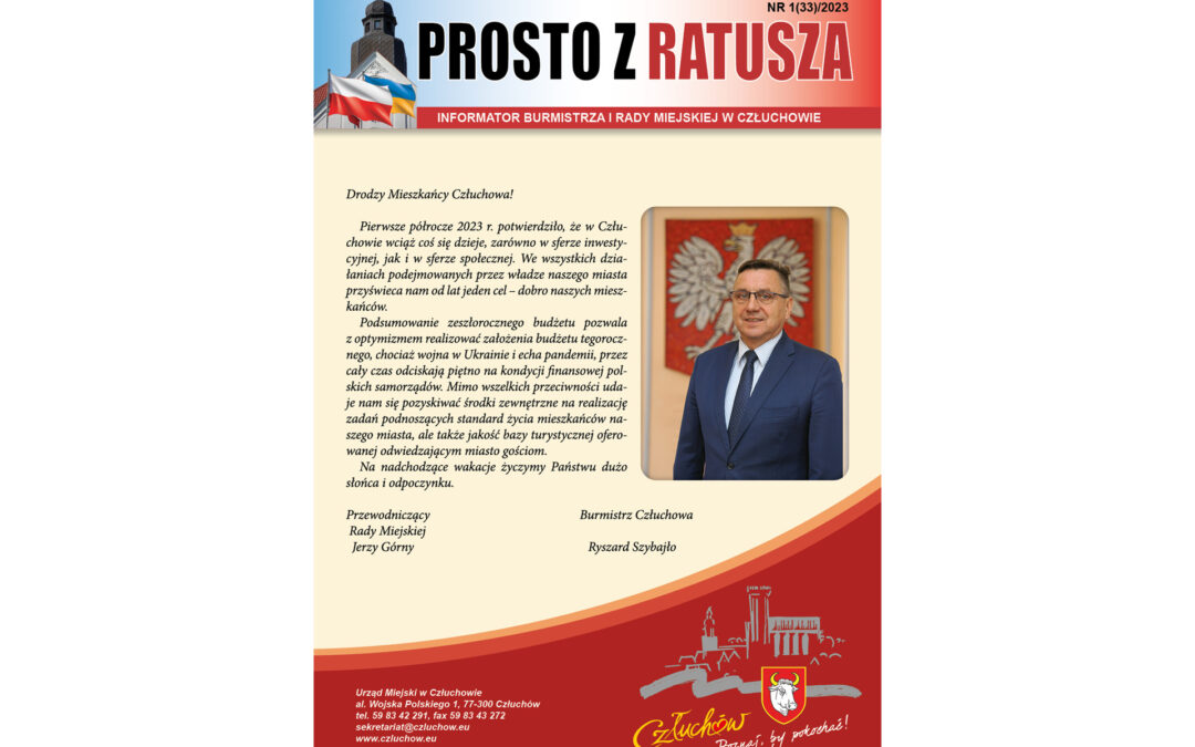 PROSTO Z RATUSZA – Miasto Człuchów – czerwiec 2023