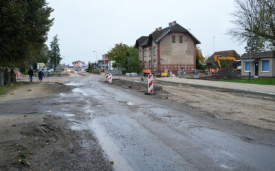 BUDOWA RONDA NA UL. KOŚCIUSZKI – POSTĘP PRAC