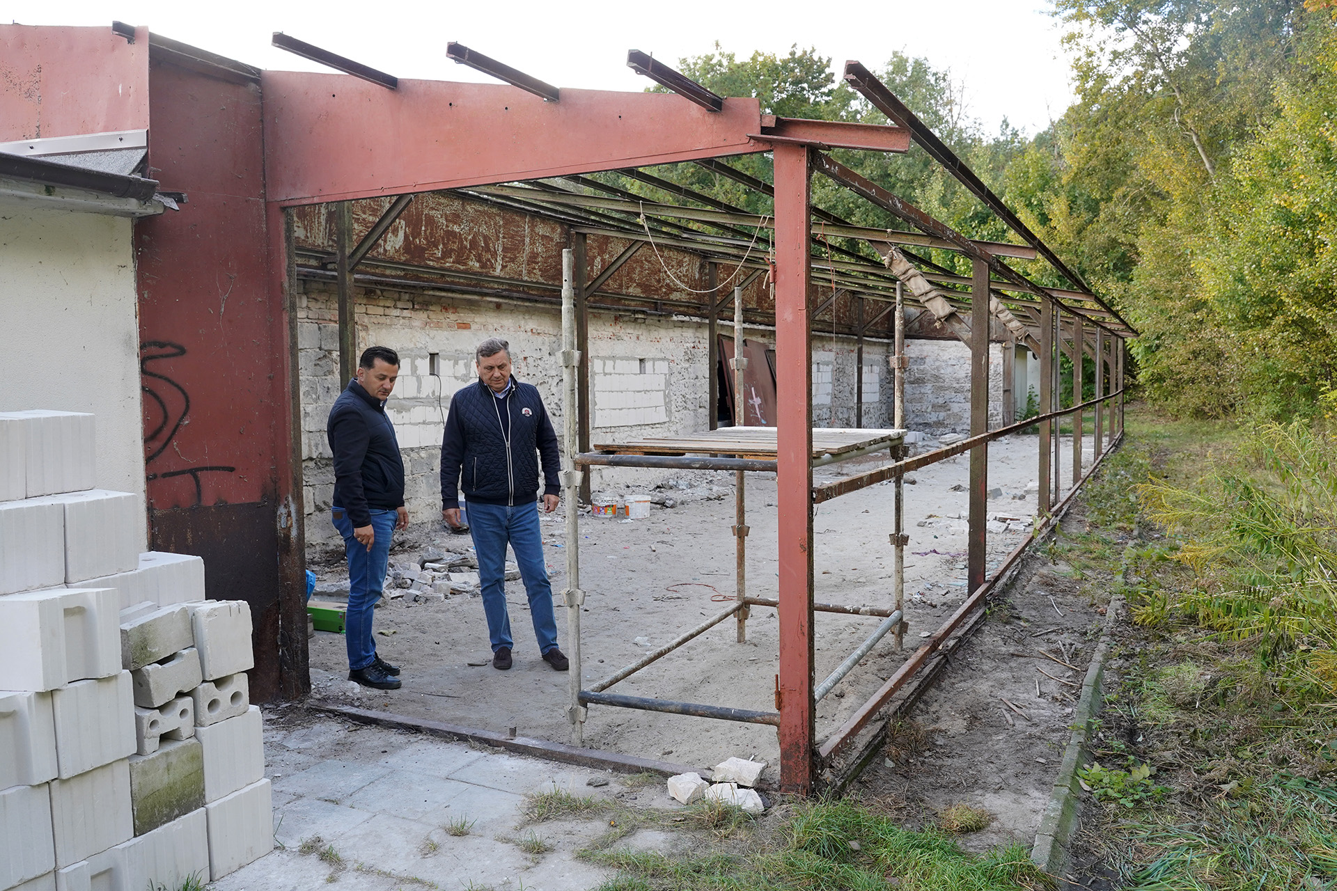 Remont hangarów OSiR (październik 2025)
