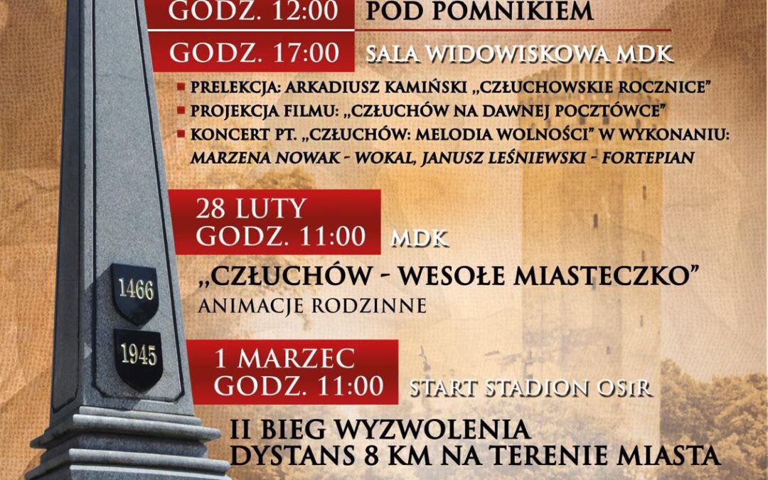 II POWRÓT CZŁUCHOWA DO POLSKI – ZAPROSZENIE NA UROCZYSTOŚCI